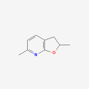 molecular formula C9H11NO B12566442 2,6-Dimethyl-2,3-dihydrofuro[2,3-b]pyridine 