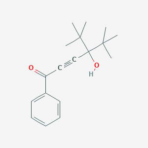 molecular formula C18H24O2 B12566478 4-tert-Butyl-4-hydroxy-5,5-dimethyl-1-phenylhex-2-yn-1-one CAS No. 184696-95-5