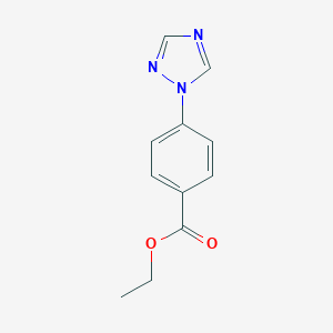 molecular formula C11H11N3O2 B125665 Ethyl 4-(1,2,4-triazol-1-YL)benzoate CAS No. 143426-48-6