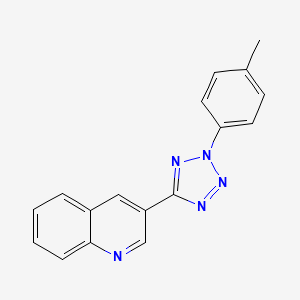 3-[2-(4-Methylphenyl)-5-tetrazolyl]quinoline