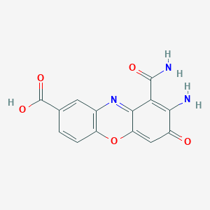 molecular formula C14H9N3O5 B1256662 Elloxazinone B 