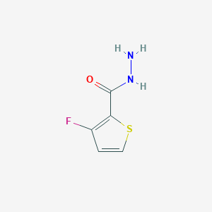 molecular formula C5H5FN2OS B12566651 3-Fluorothiophene-2-carbohydrazide CAS No. 258522-49-5