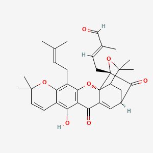molecular formula C33H36O7 B1256671 Isomorellin 
