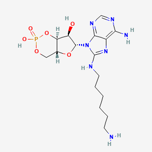 molecular formula C16H26N7O6P B1256672 8-AHA-cAMP 