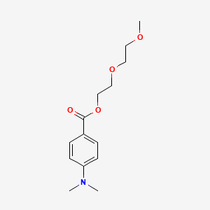 molecular formula C14H21NO4 B12566723 Benzoic acid, 4-(dimethylamino)-, 2-(2-methoxyethoxy)ethyl ester CAS No. 184642-91-9