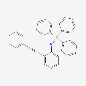 molecular formula C32H24NP B12566732 Triphenyl{[2-(phenylethynyl)phenyl]imino}-lambda~5~-phosphane CAS No. 207278-66-8