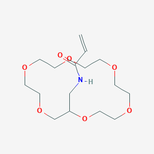 molecular formula C16H29NO7 B12566741 N-[(1,4,7,10,13,16-Hexaoxacyclooctadecan-2-yl)methyl]prop-2-enamide CAS No. 303191-60-8