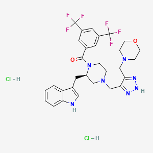 molecular formula C30H33Cl2F6N7O2 B1256675 SLV-317 