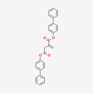 molecular formula C29H22O4 B12566756 Di[1,1'-biphenyl]-4-yl 2-methylidenebutanedioate CAS No. 202849-04-5