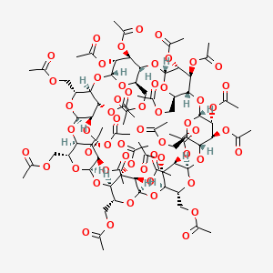 molecular formula C84H112O56 B1256677 Triacetyl-beta-cyclodextrin 