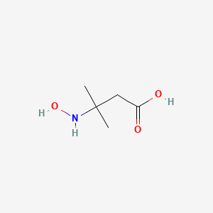 molecular formula C5H11NO3 B12566781 3-(Hydroxyamino)-3-methylbutanoic acid CAS No. 179329-71-6