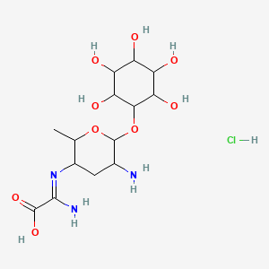 molecular formula C14H26ClN3O9 B1256686 Kasugamycin hydrochloride 