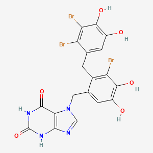 7-[3-Bromo-2-(2,3-dibromo-4,5-dihydroxybenzyl)-4,5-dihydroxybenzyl]-3,7-dihydro-1h-purine-2,6-dione