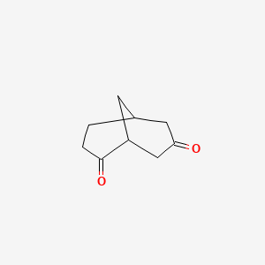 molecular formula C9H12O2 B12566908 Bicyclo[3.3.1]nonane-2,7-dione CAS No. 199668-91-2