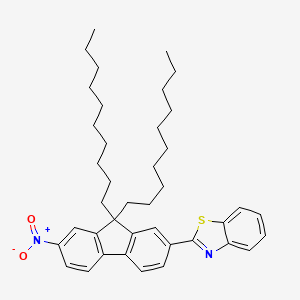 molecular formula C40H52N2O2S B12566987 Benzothiazole, 2-(9,9-didecyl-7-nitro-9H-fluoren-2-yl)- CAS No. 262607-33-0