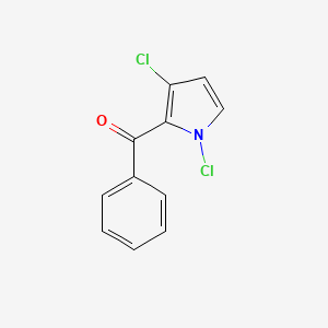 molecular formula C11H7Cl2NO B12566995 (1,3-Dichloro-1H-pyrrol-2-yl)(phenyl)methanone CAS No. 185325-50-2