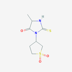 3-(1,1-Dioxothiolan-3-yl)-5-methyl-2-sulfanylideneimidazolidin-4-one