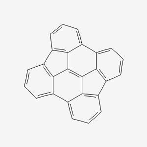 molecular formula C26H12 B12567022 octacyclo[12.12.0.02,7.03,25.08,13.012,16.015,20.021,26]hexacosa-1(14),2,4,6,8,10,12,15,17,19,21,23,25-tridecaene CAS No. 169331-80-0