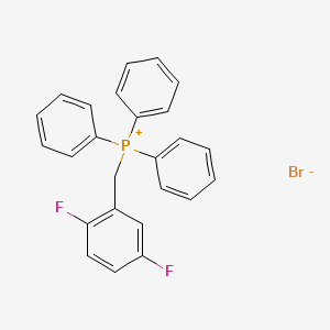 molecular formula C25H20BrF2P B12567035 Phosphonium, [(2,5-difluorophenyl)methyl]triphenyl-, bromide CAS No. 159418-50-5
