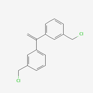 molecular formula C16H14Cl2 B12567070 1,1-Bis(3-chloromethylphenyl)ethene CAS No. 202923-19-1