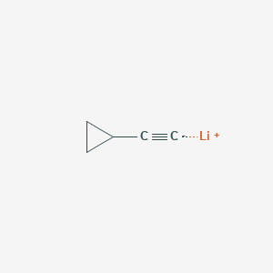 molecular formula C5H5Li B12567075 Lithium, (cyclopropylethynyl)- CAS No. 201218-09-9