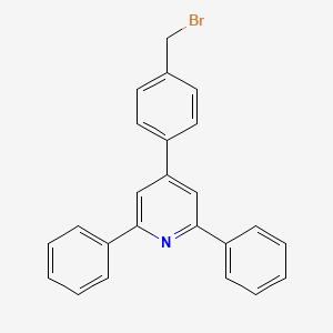 molecular formula C24H18BrN B12567080 4-[4-(Bromomethyl)phenyl]-2,6-diphenylpyridine CAS No. 161121-63-7