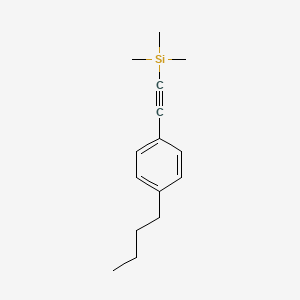 molecular formula C15H22Si B12567099 Silane, [(4-butylphenyl)ethynyl]trimethyl- CAS No. 202524-78-5