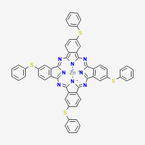 molecular formula C56H32N8S4Zn B1256711 ZINC 2 9 16 23-tetrakis(phenylthio)-29H& 