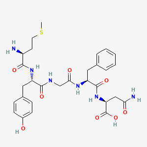 molecular formula C29H38N6O8S B12567192 L-Methionyl-L-tyrosylglycyl-L-phenylalanyl-L-asparagine CAS No. 515139-75-0