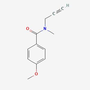 molecular formula C12H13NO2 B12567193 Benzamide, 4-methoxy-N-methyl-N-2-propynyl- CAS No. 200411-41-2
