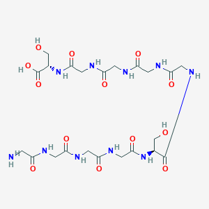 molecular formula C22H36N10O13 B12567207 L-Serine, glycylglycylglycylglycyl-L-serylglycylglycylglycylglycyl- CAS No. 192805-56-4