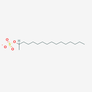 molecular formula C16H33O4S- B12567292 Hexadecan-2-YL sulfate CAS No. 192590-39-9