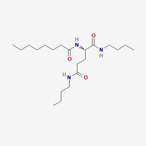 molecular formula C21H41N3O3 B12567295 N~1~,N~5~-Dibutyl-N~2~-octanoyl-L-glutamamide CAS No. 486455-66-7