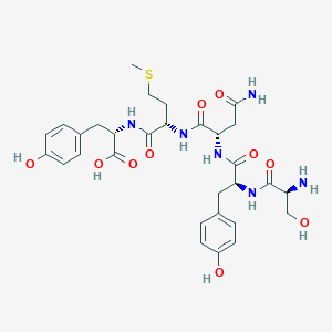 molecular formula C30H40N6O10S B12567343 L-Seryl-L-tyrosyl-L-asparaginyl-L-methionyl-L-tyrosine CAS No. 590368-21-1