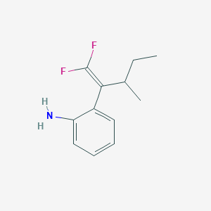 molecular formula C12H15F2N B12567369 2-(1,1-Difluoro-3-methylpent-1-en-2-yl)aniline CAS No. 195734-31-7