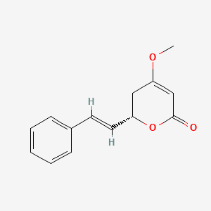 molecular formula C14H14O3 B1256737 (-)-Kawain CAS No. 188643-55-2