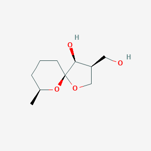 molecular formula C10H18O4 B1256739 Okaspirodiol 