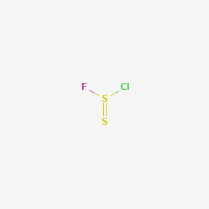 molecular formula ClFS2 B12567434 Sulfurothious chloride fluoride CAS No. 288370-46-7