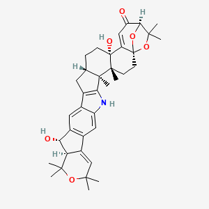 molecular formula C37H45NO6 B1256744 Shearinine D 
