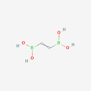 molecular formula C2H6B2O4 B12567484 Ethene-1,2-diyldiboronic acid CAS No. 202604-84-0
