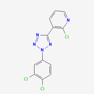 molecular formula C12H6Cl3N5 B1256755 2-Chloro-3-[2-(3,4-dichlorophenyl)-5-tetrazolyl]pyridine 