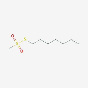 molecular formula C8H18O2S2 B12567694 S-Heptyl methanesulfonothioate CAS No. 195443-62-0