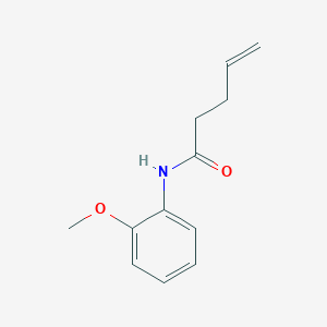 molecular formula C12H15NO2 B12567740 N-(2-Methoxyphenyl)pent-4-enamide CAS No. 263546-15-2