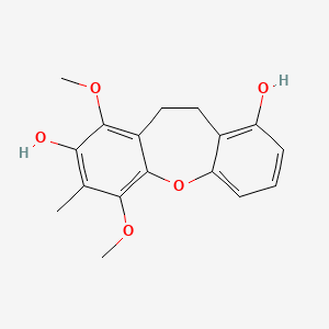 molecular formula C17H18O5 B1256775 Bauhinoxepin F 