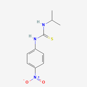 molecular formula C10H13N3O2S B12567806 Thiourea, N-(1-methylethyl)-N'-(4-nitrophenyl)- CAS No. 192937-16-9