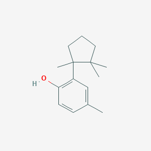 molecular formula C15H22O B12567824 Phenol, 4-methyl-2-(1,2,2-trimethylcyclopentyl)- CAS No. 175355-98-3