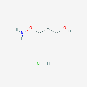 molecular formula C3H10ClNO2 B12567876 3-(Aminooxy)-1-propanol Hydrochloride CAS No. 162507-93-9