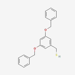 molecular formula C21H20O2S B12567892 Benzenemethanethiol, 3,5-bis(phenylmethoxy)- CAS No. 260964-92-9
