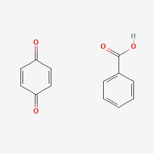 molecular formula C13H10O4 B12567893 Benzoic acid--cyclohexa-2,5-diene-1,4-dione (1/1) CAS No. 514857-57-9