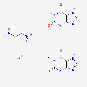 molecular formula C16H26N10O5 B1256790 Aminophylline hydrate CAS No. 76970-41-7
